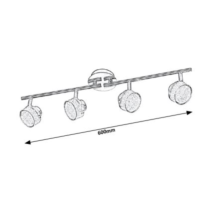 Rabalux - LED Stropné bodové svietidlo 4xLED/5W/230V