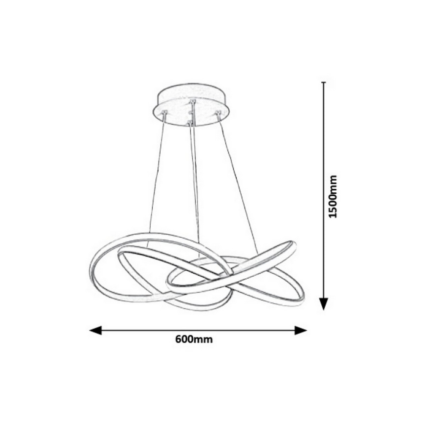 Rabalux - LED Luster na lanku LED/40W/230V