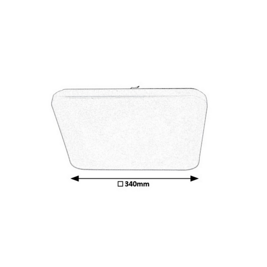 Rabalux - LED Stmievateľné stropné svietidlo LED/16W/230V + diaľkové ovládanie
