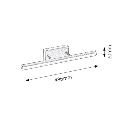 Rabalux - LED Kúpeľňové osvetlenie zrkadla 1xLED/12W/230V