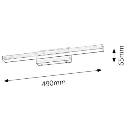 Rabalux - LED Kúpeľňové zrkadlové osvetlenie 1xLED/12W/230V