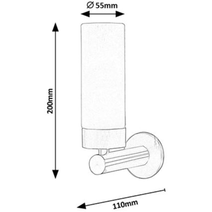 Rabalux - LED Kúpeľňové nástenné svietidlo 1xLED/4W/230V bronzová