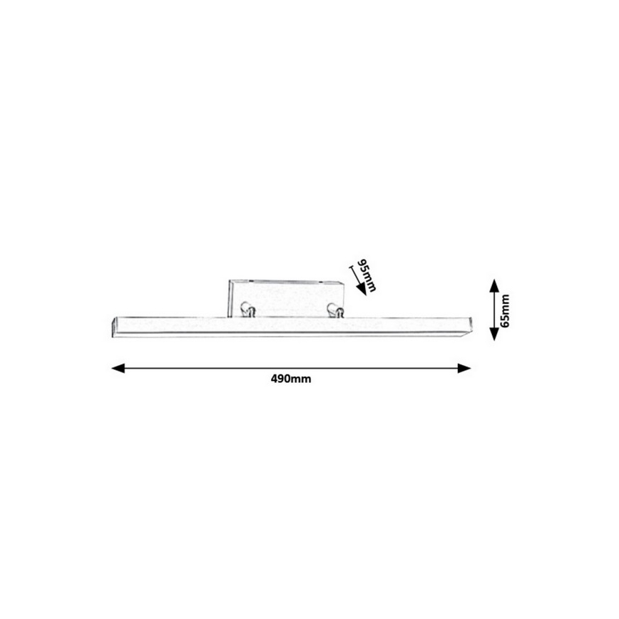 Rabalux - LED Kúpeľňové nástenné svietidlo LED/12W/230V IP44