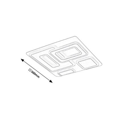 Rabalux 5859 - LED Stmievateľné stropné svietidlo na diaľkové ovládanie MONTTELE LED/56W/230V