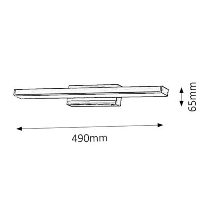 Rabalux - LED nástenné kúpeľňové svietidlo LED/12W/230V IP44