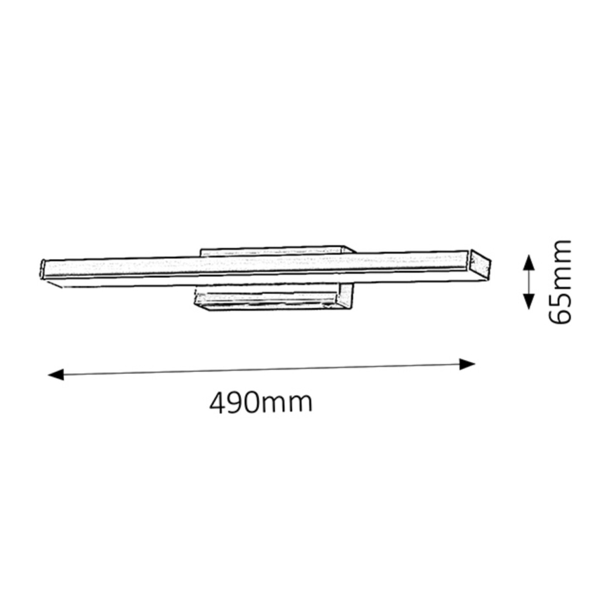 Rabalux - LED nástenné kúpeľňové svietidlo LED/12W/230V IP44