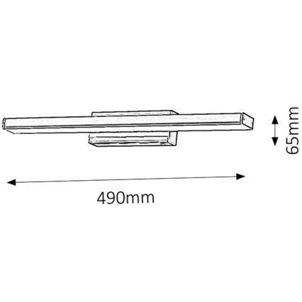 Rabalux - LED nástenné kúpeľňové svietidlo LED/12W/230V IP44