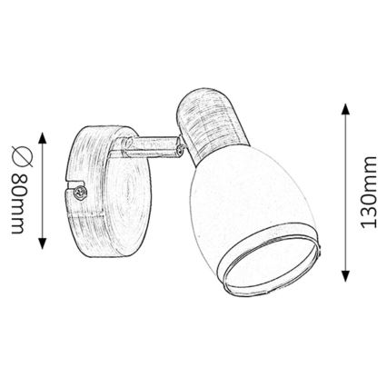 Rabalux 5970 - Bodové svietidlo ELITE E14/40W