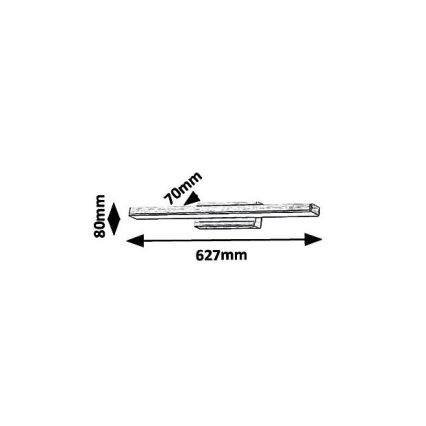 Rabalux - LED Kúpeľňové osvetlenie zrkadla LED/18W/230V IP44