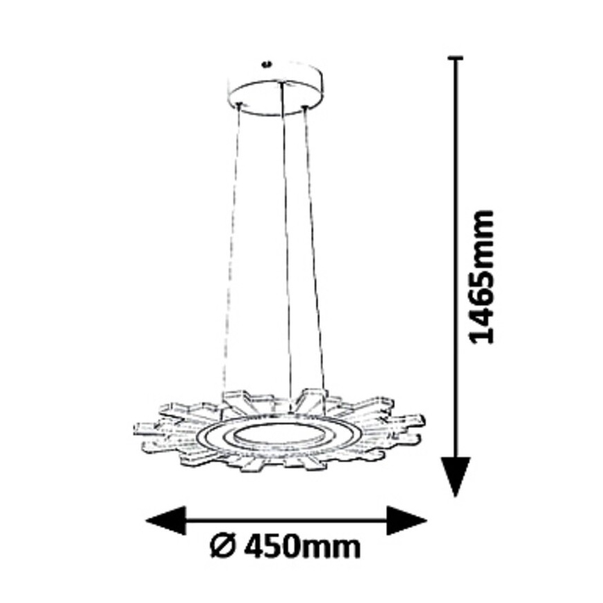 Rabalux 6210 - LED Luster na lanku FELICITY LED/30W/230V
