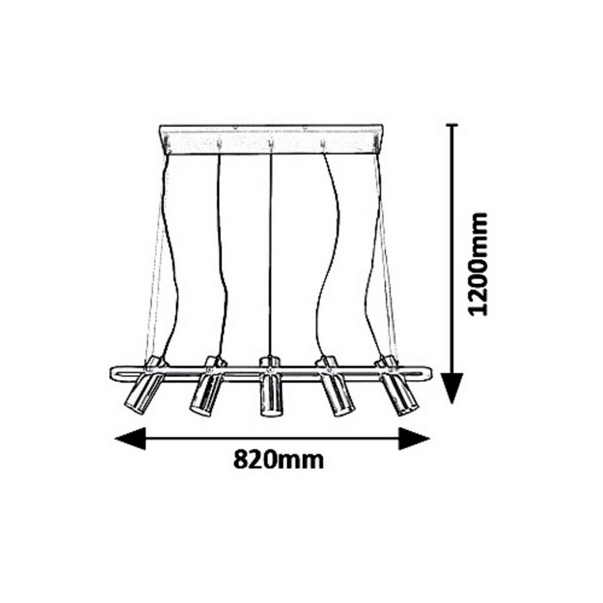 Rabalux 6430 - LED Luster na lanku RAVEN LED/25W/230V