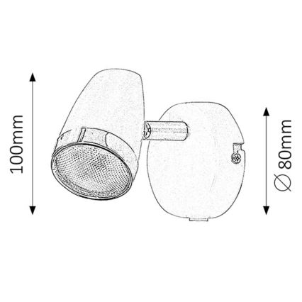 Rabalux 6666 - LED Bodové svietidlo KAREN LED/4W/230V