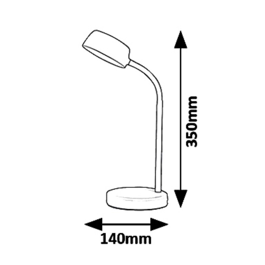 Rabalux 6778 - LED Stolná lampa BERRY LED/4,5W/230V