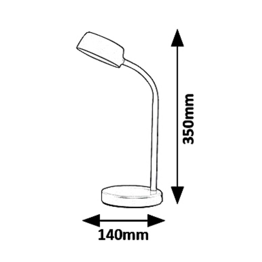 Rabalux 6780 - LED Stolná lampa BERRY LED/4,5W/230V