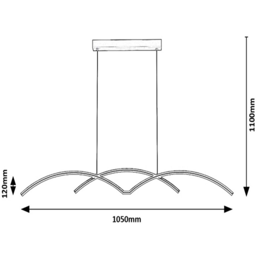 Rabalux - LED Luster na lanku LED/40W/230V