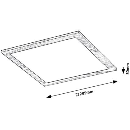 Rabalux - LED Prisadený panel LED/12W/230V 4000K