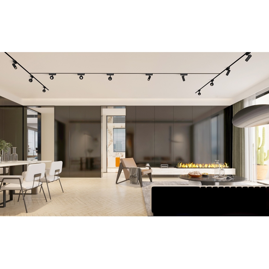 Rabalux - LED Bodové svietidlo do 1-fázového lištového systému LED/10W/230V 3000K čierna