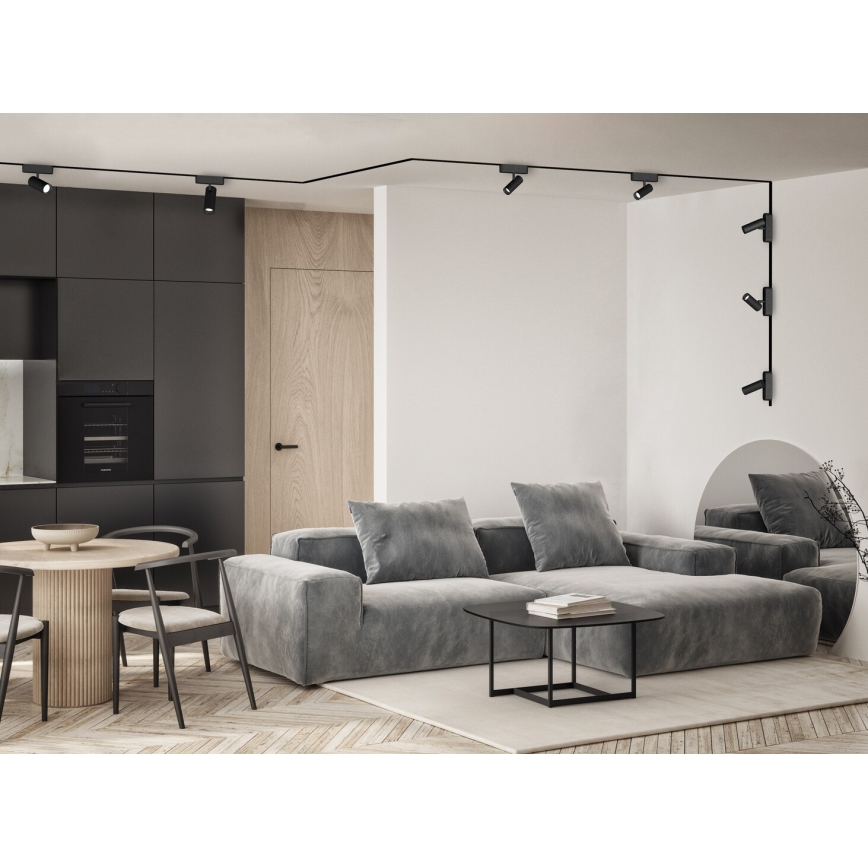 Rabalux - LED Bodové svietidlo do 1-fázového lištového systému LED/10W/230V 3000K čierna