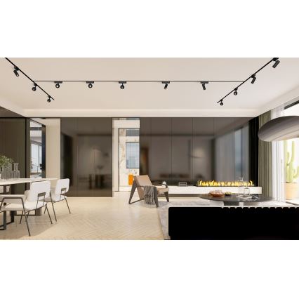 Rabalux - LED Bodové svietidlo do 1-fázového lištového systému LED/5W/230V 3000K čierna