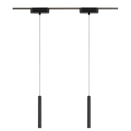 Rabalux - LED Luster na lanku do 1-fázového lištového systému LED/5W/24V 3000K čierna