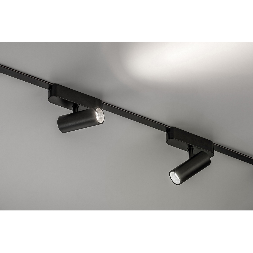 Rabalux - LED Bodové svietidlo do 1-fázového lištového systému LED/6W/24V 4000K čierna