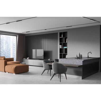 Rabalux - LED Stmievateľné stropné svietidlo do 1-fázového lištového systému LED/6W/24V 2700-5500K Wi-Fi Tuya 11,5 cm čierna
