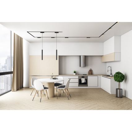 Rabalux - LED Stmievateľné stropné svietidlo do 1-fázového lištového systému LED/6W/24V 2700-5500K Wi-Fi Tuya 11,5 cm čierna