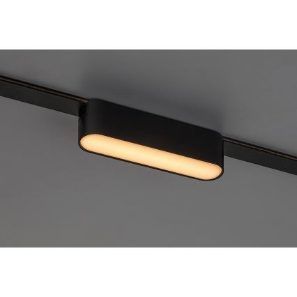 Rabalux - LED Stmievateľné stropné svietidlo do 1-fázového lištového systému LED/6W/24V 2700-5500K Wi-Fi Tuya 11,5 cm čierna