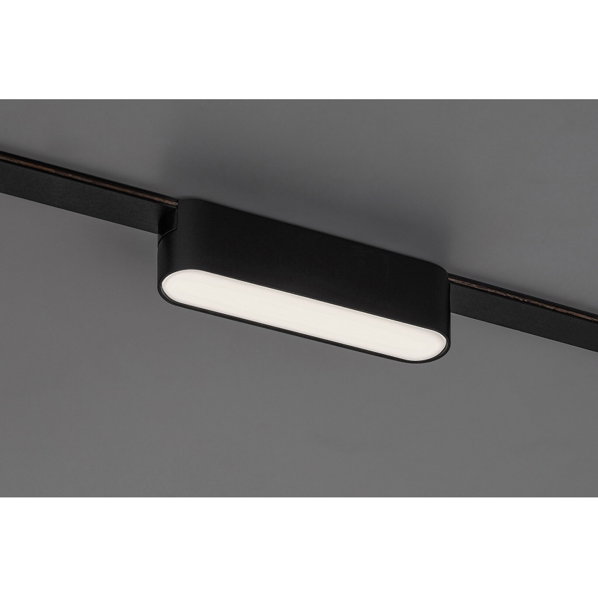 Rabalux - LED Stmievateľné stropné svietidlo do 1-fázového lištového systému LED/6W/24V 2700-5500K Wi-Fi Tuya 11,5 cm čierna