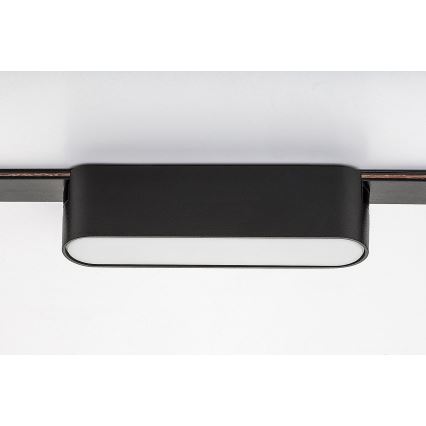 Rabalux - LED Stmievateľné stropné svietidlo do 1-fázového lištového systému LED/6W/24V 2700-5500K Wi-Fi Tuya 11,5 cm čierna