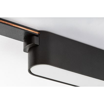 Rabalux - LED Stmievateľné stropné svietidlo do 1-fázového lištového systému LED/6W/24V 2700-5500K Wi-Fi Tuya 11,5 cm čierna