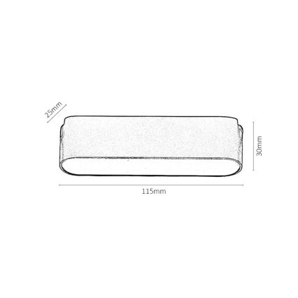 Rabalux - LED Stmievateľné stropné svietidlo do 1-fázového lištového systému LED/6W/24V 2700-5500K Wi-Fi Tuya 11,5 cm čierna