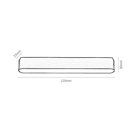 Rabalux - LED Stmievateľné stropné svietidlo do 1-fázového lištového systému LED/12W/24V 2700-5500K Wi-Fi Tuya 22 cm čierna