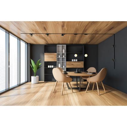 Rabalux - LED Stmievateľné stropné svietidlo do 1-fázového lištového systému LED/4W/24V 2700-5500K Wi-Fi Tuya 11,5 cm čierna
