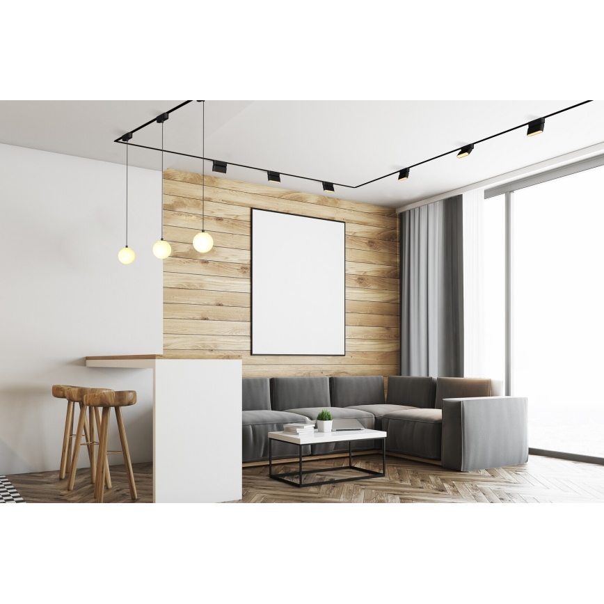 Rabalux - LED Stmievateľné stropné svietidlo do 1-fázového lištového systému LED/4W/24V 2700-5500K Wi-Fi Tuya 11,5 cm čierna