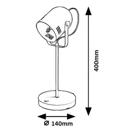 Rabalux 7015 - Stolná lampa MINUET 1xE14/15W/230V