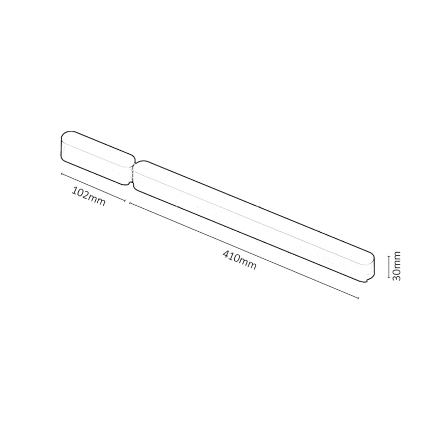 Rabalux - Napájací zdroj pre svietidlá v lištovom systéme 80W/24V 10,2 + 41 cm čierna