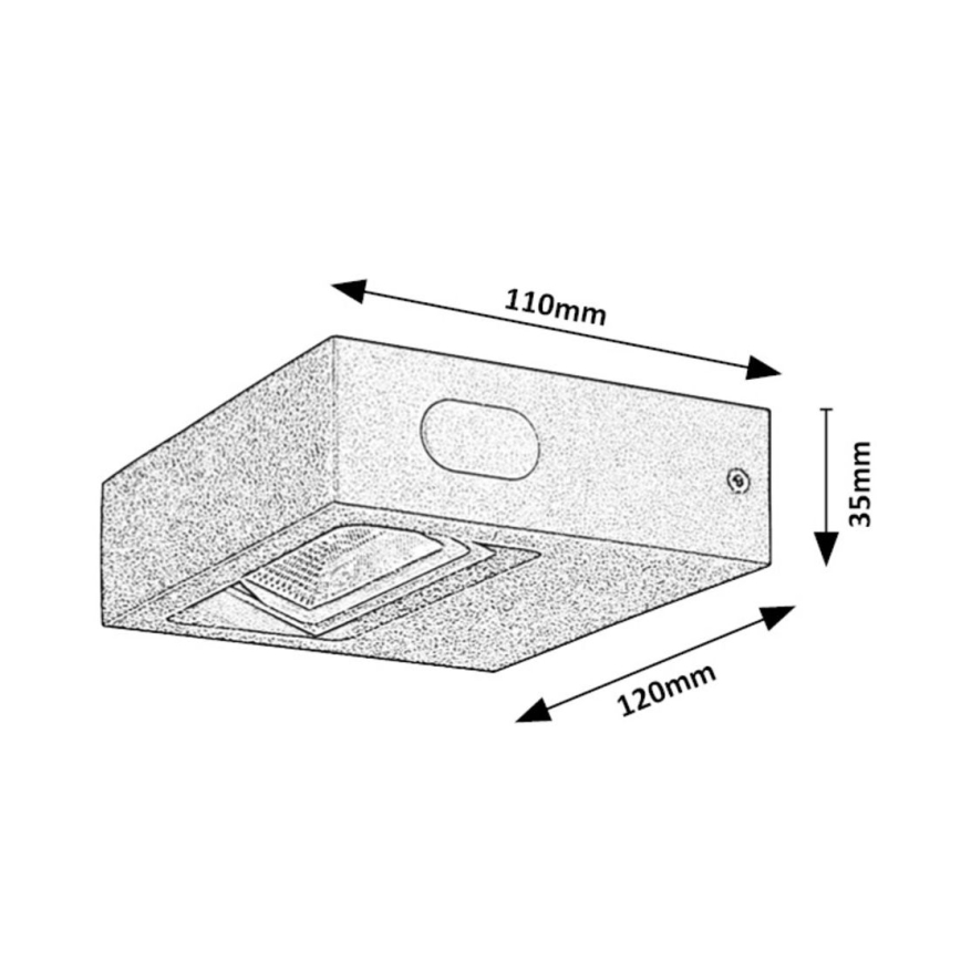 Rabalux - LED Vonkajšie nástenné svietidlo LED/7W/230V IP65