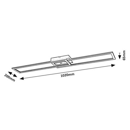 Rabalux - LED Stmievateľné stropné svietidlo LED/38W/230V 3000-6500K + diaľkové ovládanie