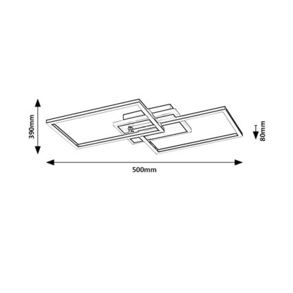 Rabalux - LED Stropné svietidlo LED/40W/230V 3000K čierna