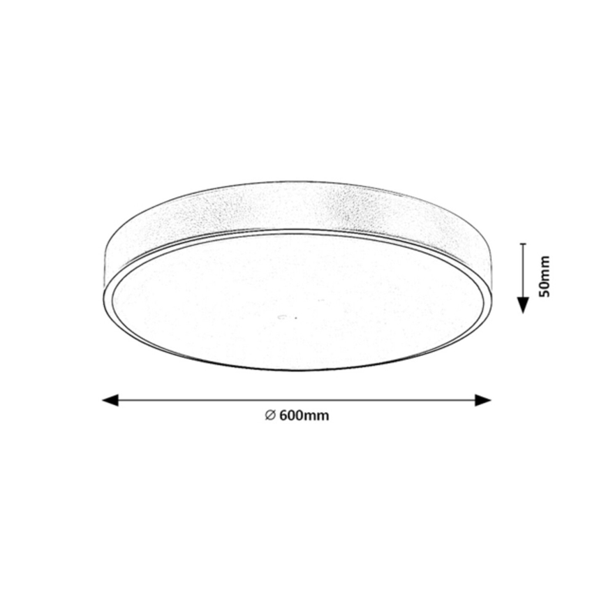 Rabalux - LED Stmievateľné stropné svietidlo LED/60W/230V 3000-6000K + diaľkové ovládanie