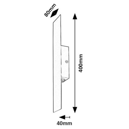 Rabalux - LED Nástenné svietidlo LED/6W/230V 3000K čierna