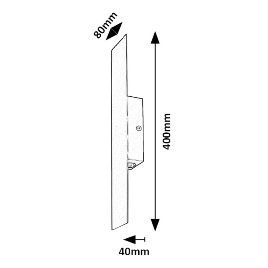 Rabalux - LED Nástenné svietidlo LED/6W/230V 3000K čierna