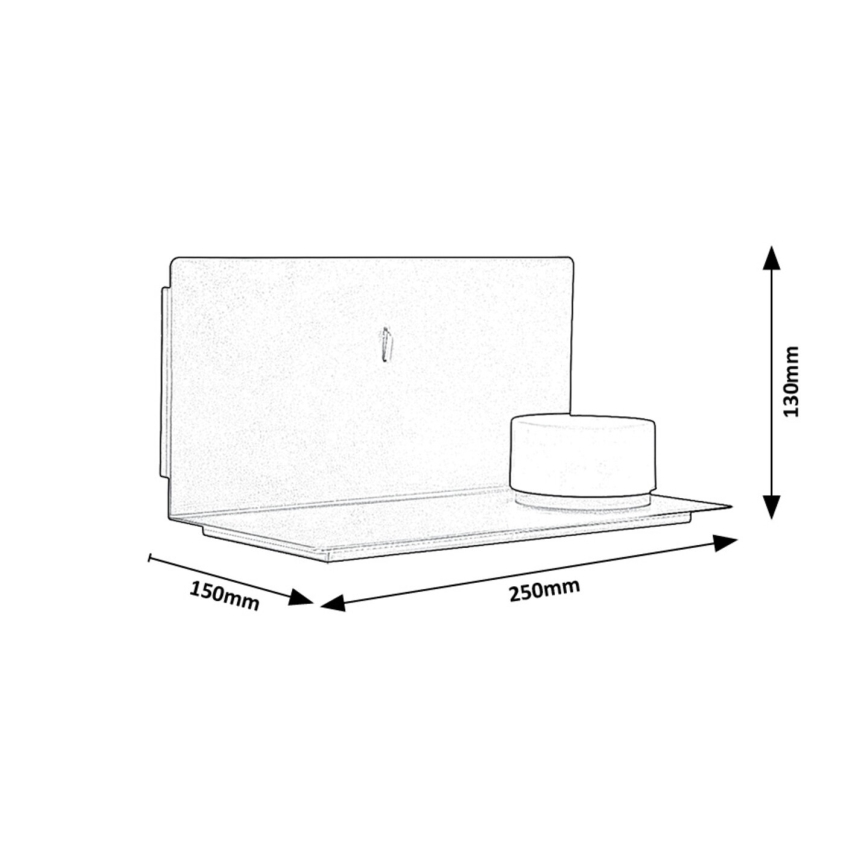 Rabalux - LED Nástenné svietidlo s poličkou a USB portom LED/6W/230V 3000K