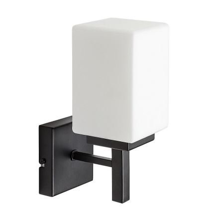 Rabalux - Kúpeľňové nástenné svietidlo 1xE14/10W/230V IP44 čierna