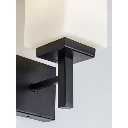 Rabalux - Kúpeľňové nástenné svietidlo 1xE14/10W/230V IP44 čierna