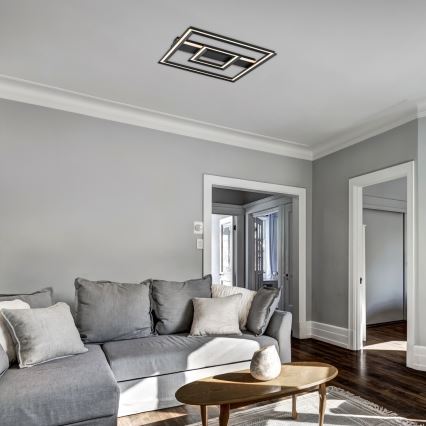 Rabalux - LED stropné svietidlo LED/48W/230V 3000K čierne 48,5x48,5 cm