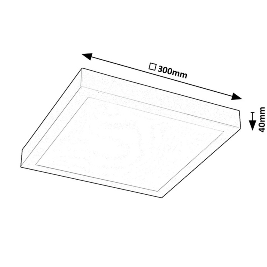 Rabalux - LED Prisadený panel LED/18W/230V 4000K 30x30 cm