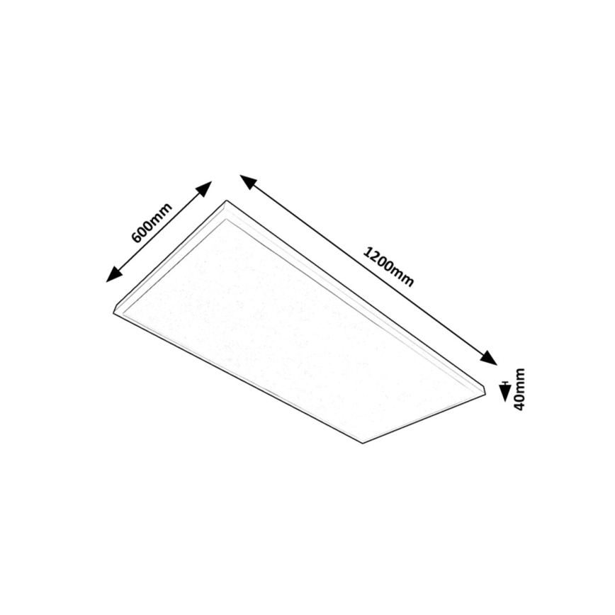 Rabalux - LED Prisadený panel LED/80W/230V 4000K 120x60 cm