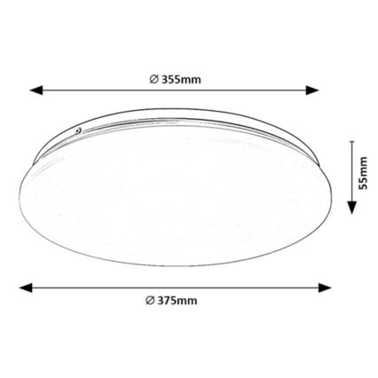 Rabalux - LED Stropné svietidlo LED/24W/230V 3000K 37 cm